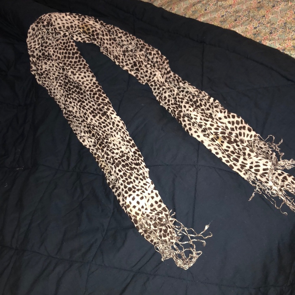 Brown/Tan Spotted Fashion Scarf